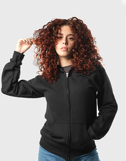 Fleece Zip-Up Hoodie Sweatshirt