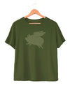 WINGS - Women's Boxy Tee in Butter Soft Cotton/Modal