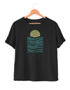 SUNSET - Women's Boxy Tee in Butter Soft Cotton/Modal