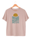 SUNSET - Women's Boxy Tee in Butter Soft Cotton/Modal