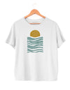 SUNSET - Women's Boxy Tee in Butter Soft Cotton/Modal