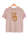 CAT - Women's Boxy Tee in Butter Soft Cotton/Modal