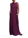Modal/Cotton Maxi Dress with Pockets