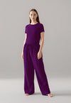 Women's Fitted Tee + PJ Pants Set in Cotton/Modal