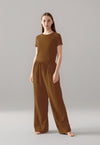 Women's Fitted Tee + PJ Pants Set in Cotton/Modal