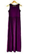 Modal/Cotton Maxi Dress with Pockets