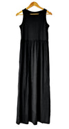 Modal/Cotton Maxi Dress with Pockets