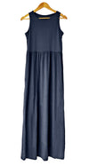 Modal/Cotton Maxi Dress with Pockets