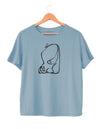 Azure women's t-shirt with Gato design