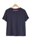 Super soft modal blend women's t-shirt in navy
